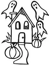 Haunted House Coloring Pages 7