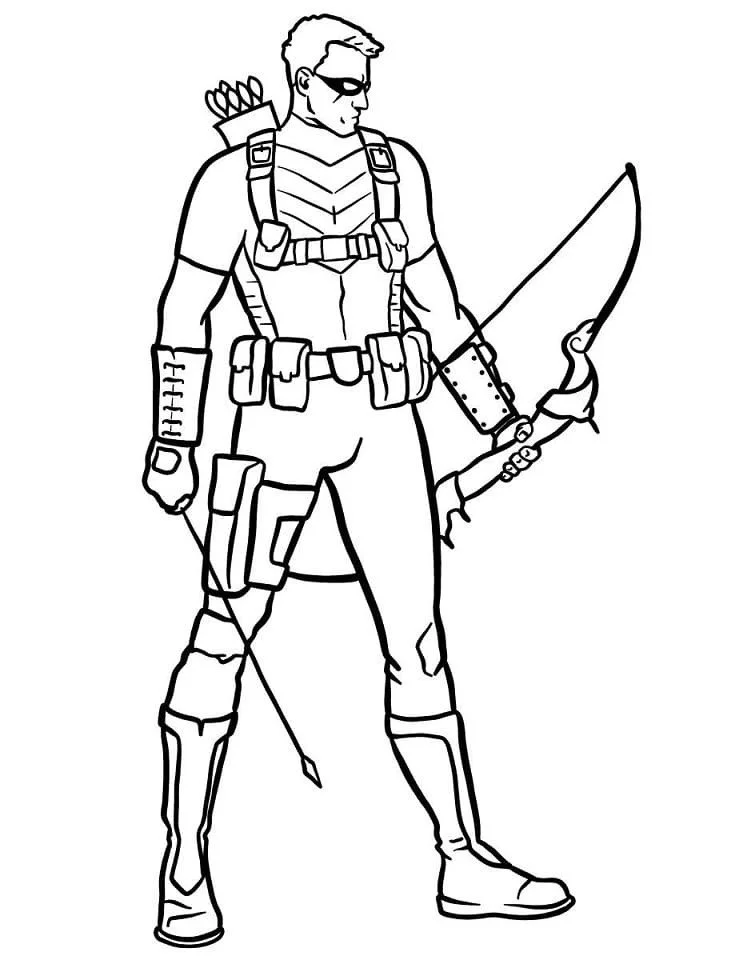 Hawkeye Coloring Pages 15