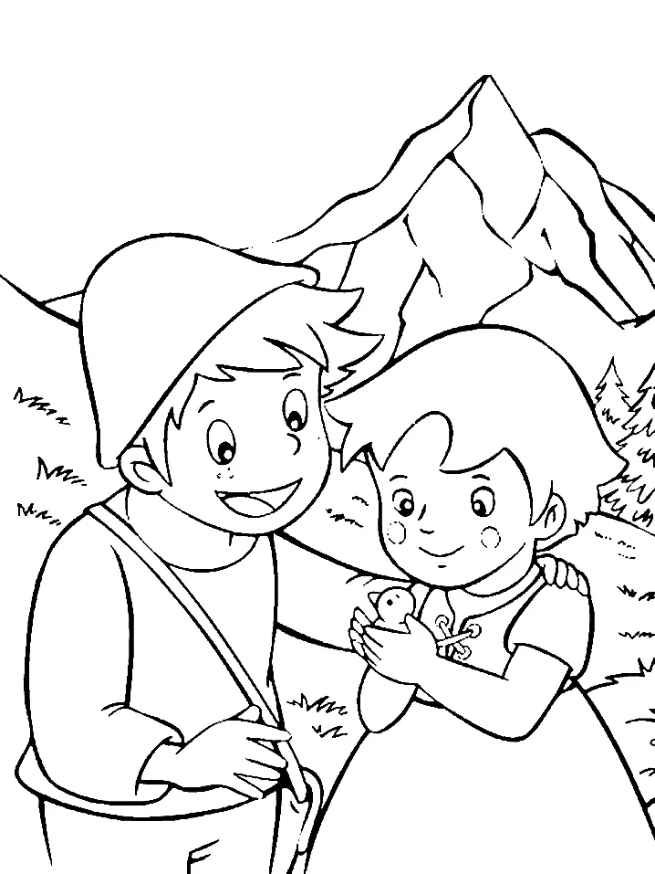 Heidi Coloring Pages 13