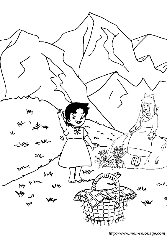 Heidi Coloring Pages 17