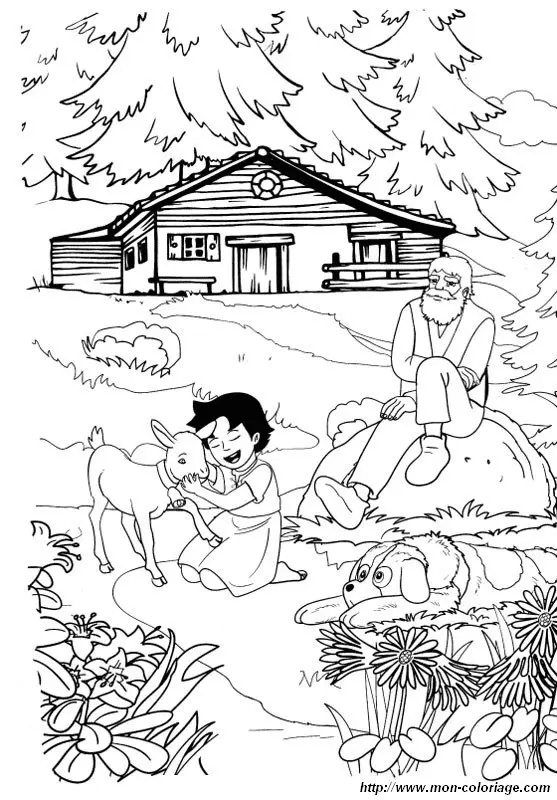 Heidi Coloring Pages 18