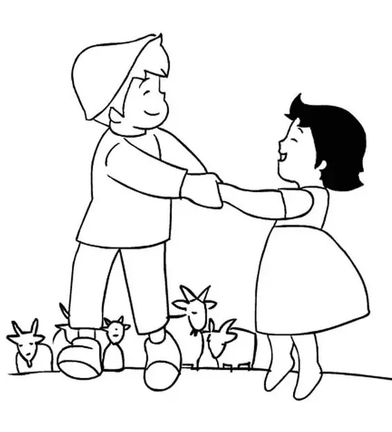 Heidi Coloring Pages 30