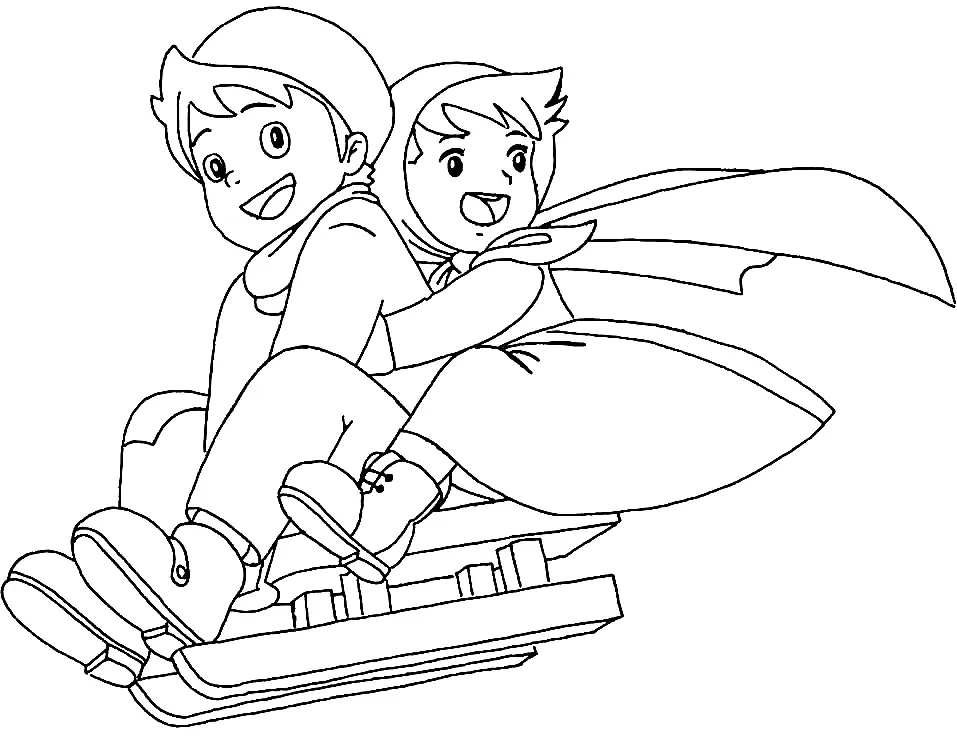 Heidi Coloring Pages