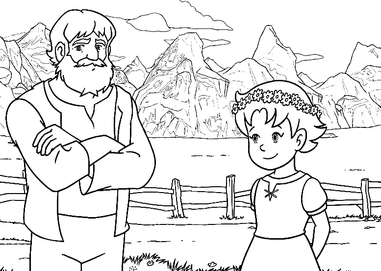 Heidi Coloring Pages 5