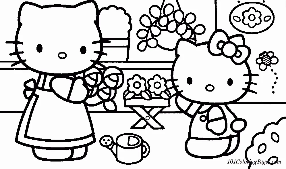 Hello Kitty Coloring Pages 53