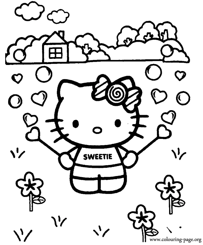 Hello Kitty Coloring Pages 57