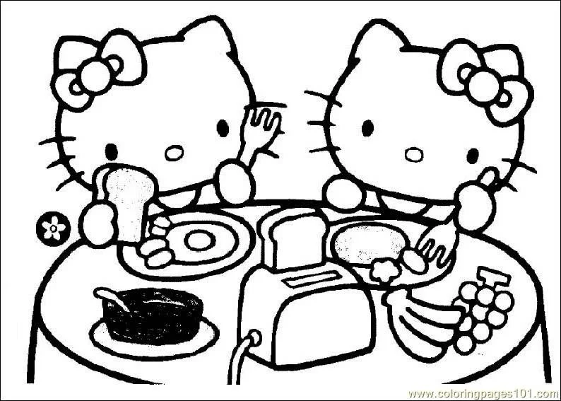 Hello Kitty Coloring Pages