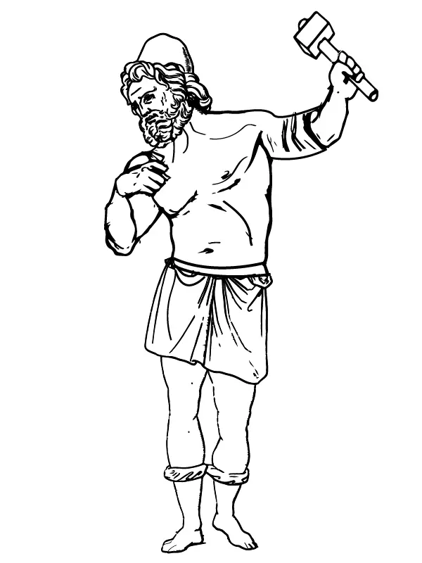 Hephaestus Coloring Pages