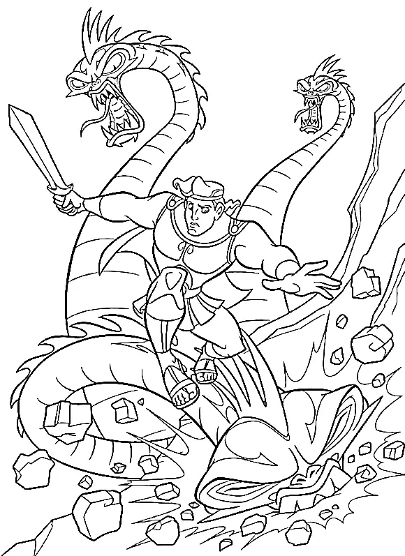 Hercules Para Colorear 20