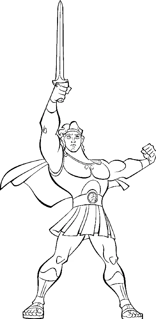 Hercules Para Colorear 44