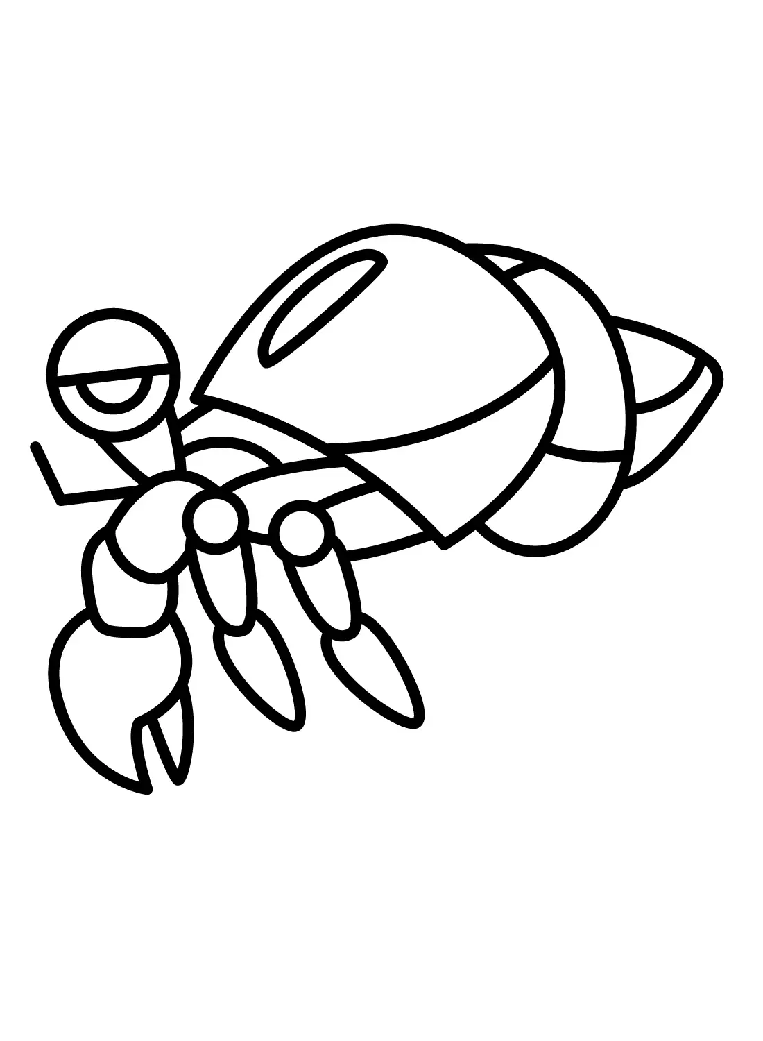 Hermit Crab Coloring Pages