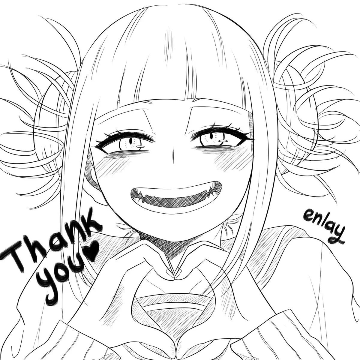 Desenhos de Himiko Toga Para Colorir 10