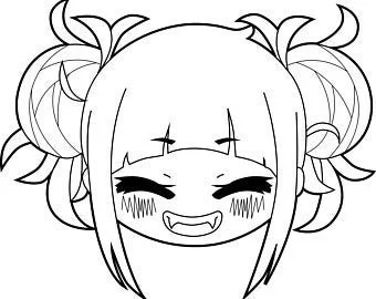 Desenhos de Himiko Toga Para Colorir 11