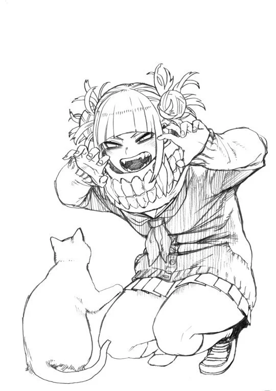 Desenhos de Himiko Toga Para Colorir 23