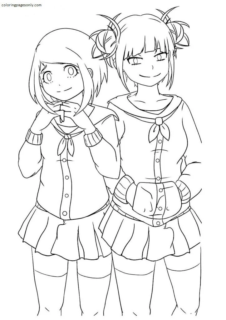 Desenhos de Himiko Toga Para Colorir 26