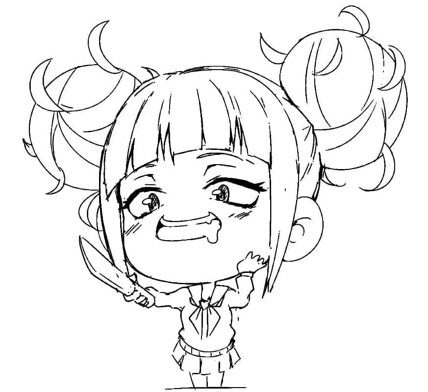 Desenhos de Himiko Toga Para Colorir 30