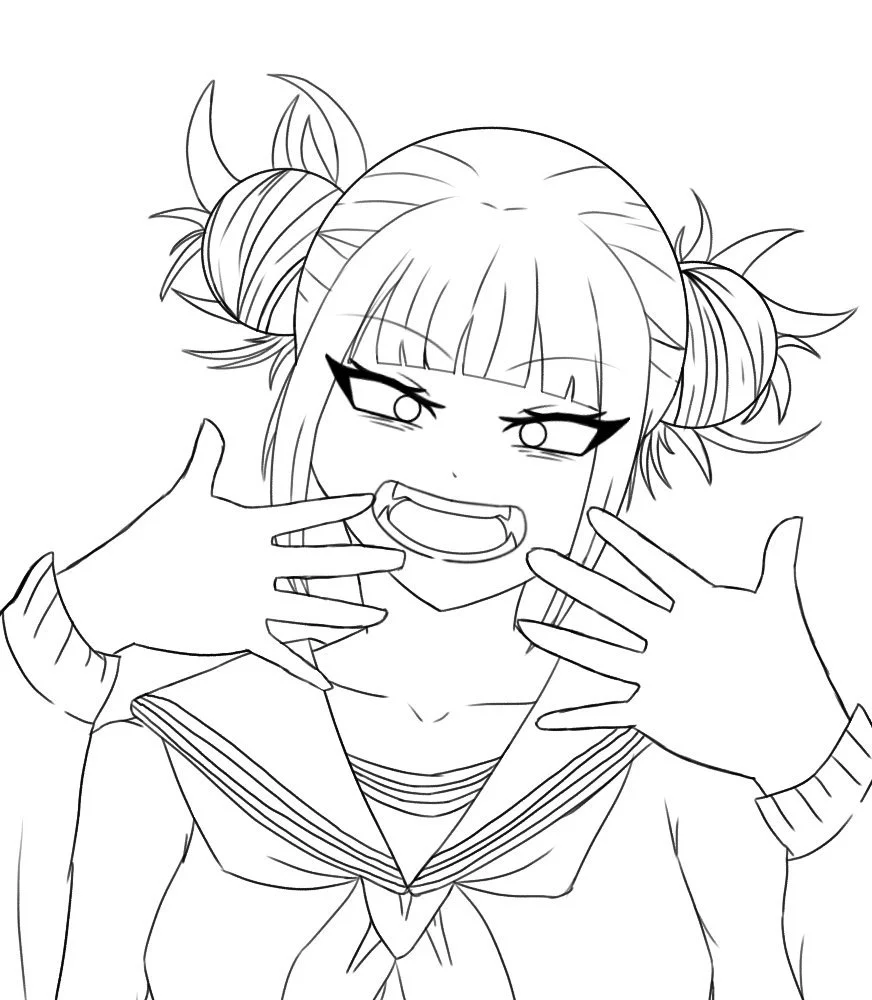 Desenhos de Himiko Toga Para Colorir 35