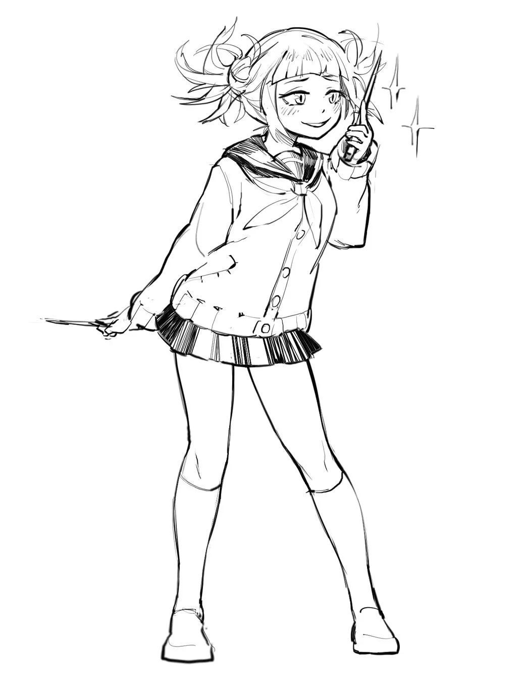 Desenhos de Himiko Toga Para Colorir