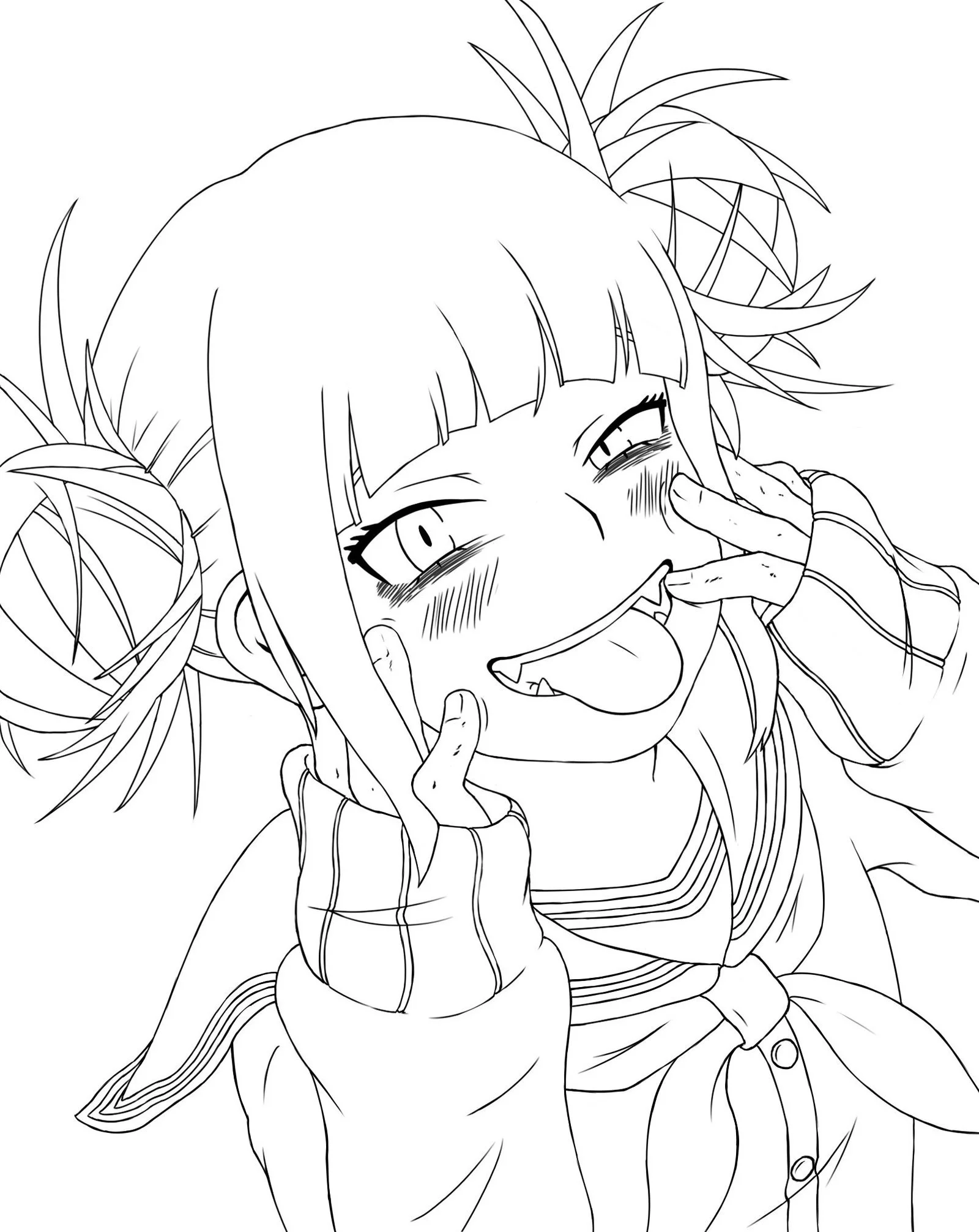 Desenhos de Himiko Toga Para Colorir 7