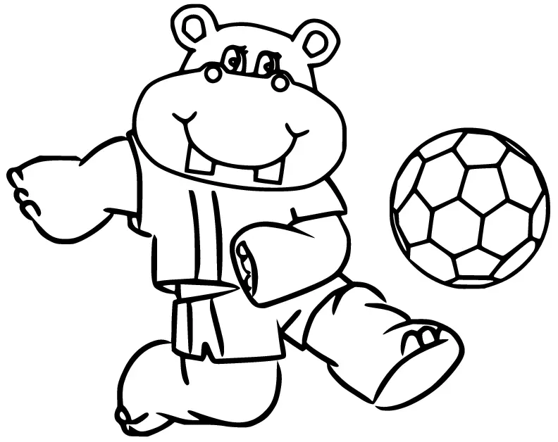 Hippo Coloring Pages 53