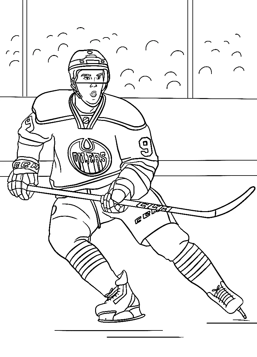 Hockey Coloring Pages 1