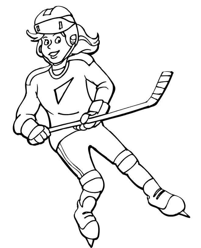 Hockey Coloring Pages 10