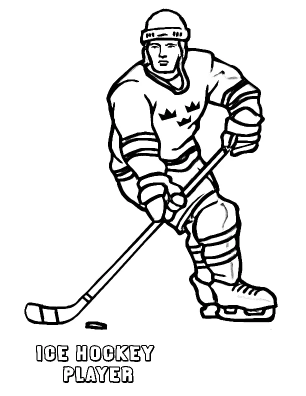 Hockey Coloring Pages 12