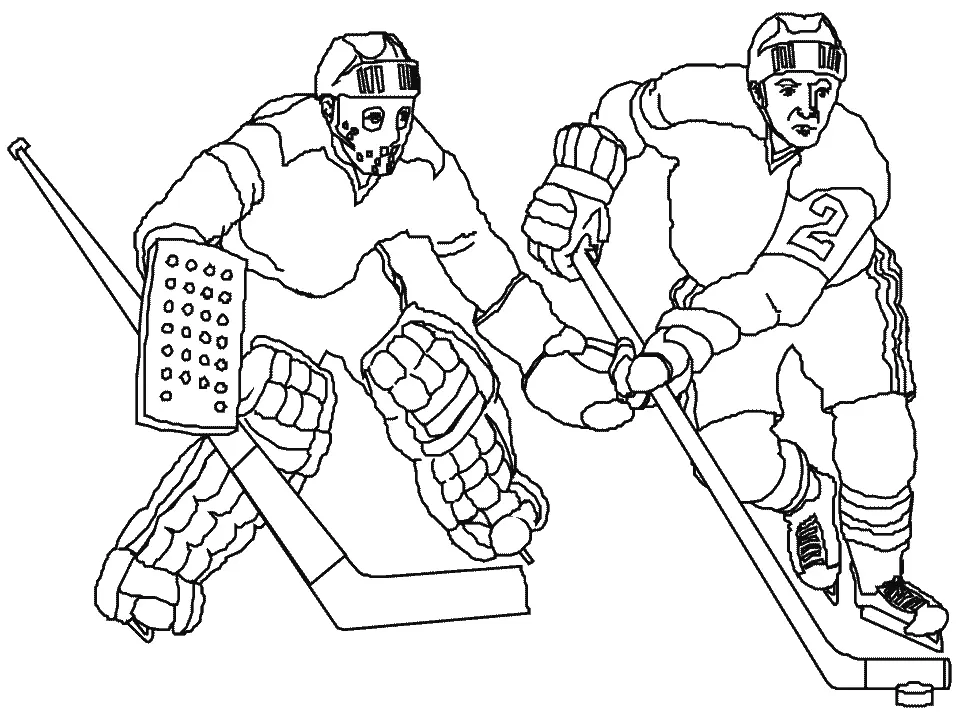 Hockey Coloring Pages 14