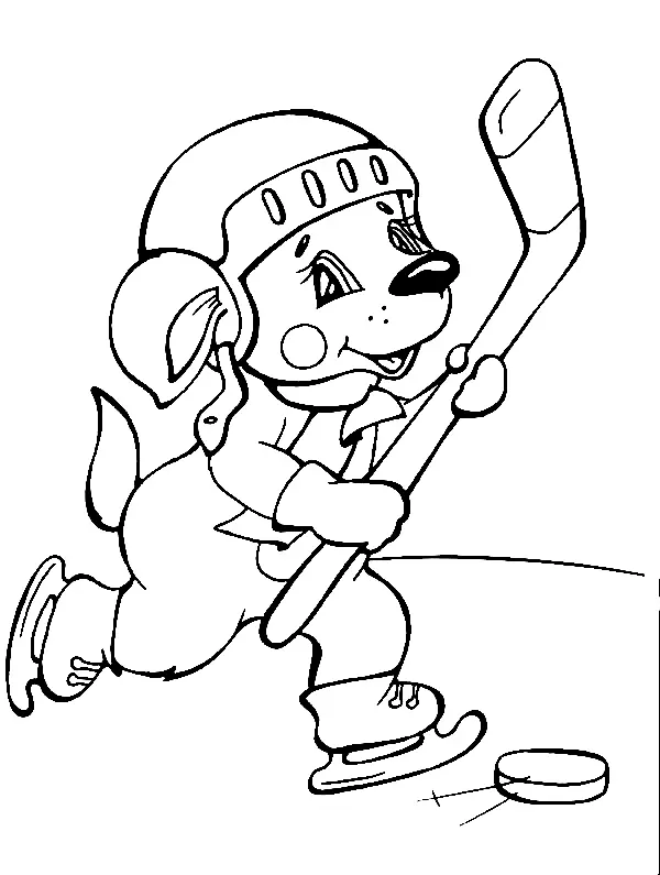 Hockey Coloring Pages 15