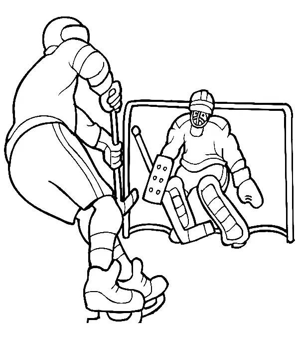 Hockey Coloring Pages 16