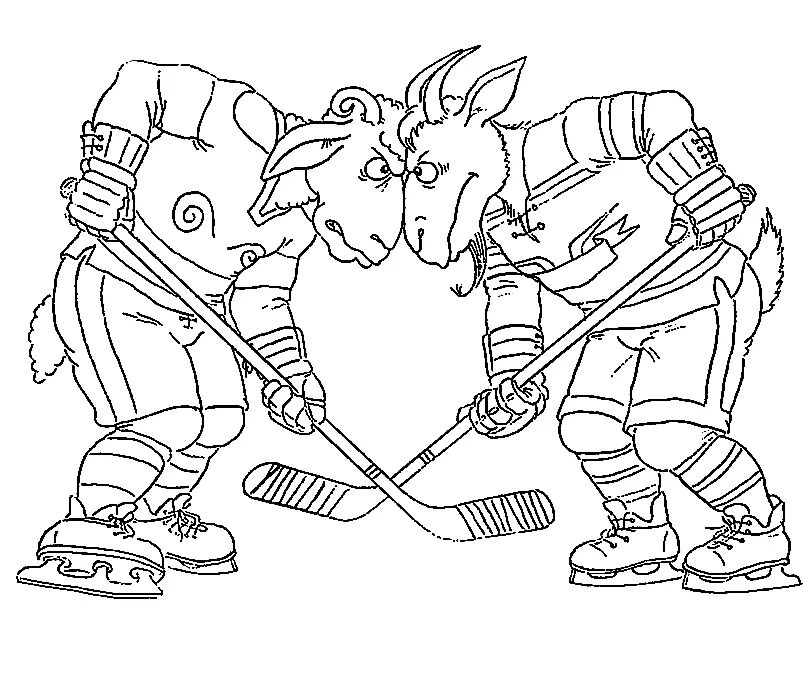 Hockey Coloring Pages 22