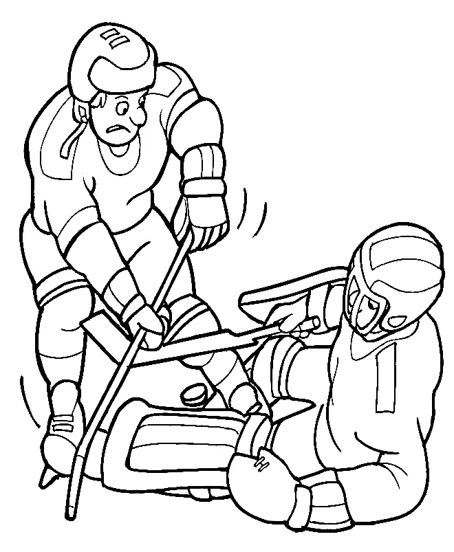 Hockey Coloring Pages 34