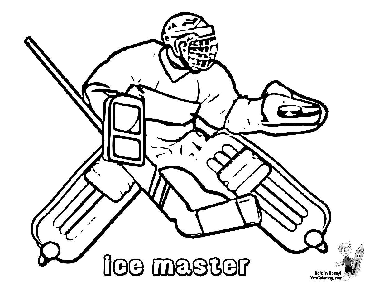 Hockey Coloring Pages 46