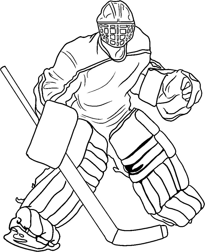 Hockey Coloring Pages 8