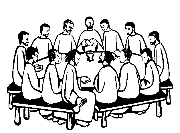 Holy Thursday Coloring Pages