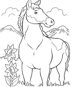 Desenhos de Horse Para Colorir 102