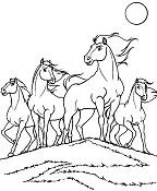 Horse Coloring Pages 108