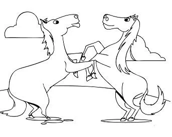 Horse Coloring Pages 126