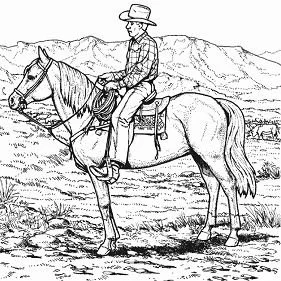 Horse Coloring Pages 24