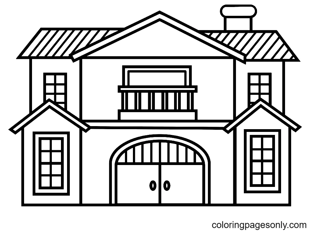 House Coloring Pages 12