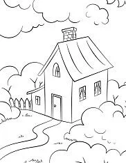 House Coloring Pages 16