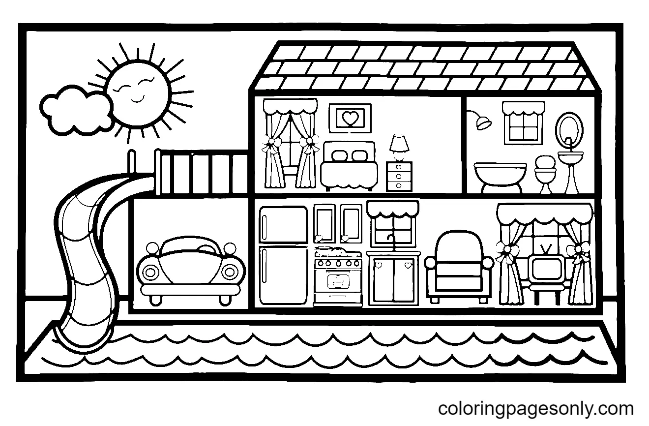 House Coloring Pages 22