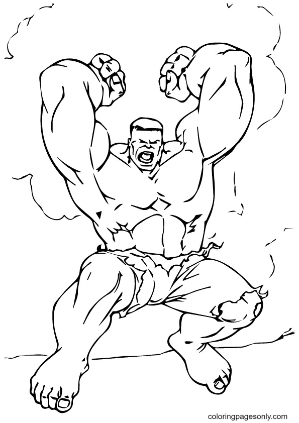 Hulk Para Colorear 49