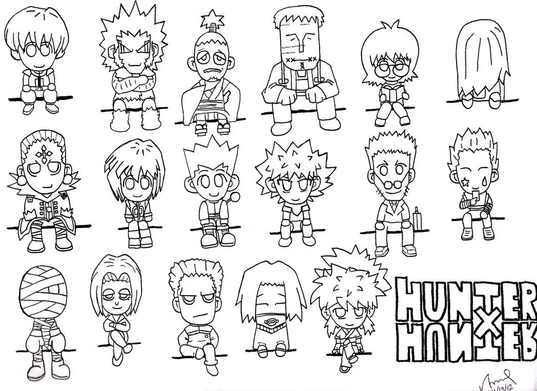 Desenhos de Hunter x Hunter Para Colorir 12