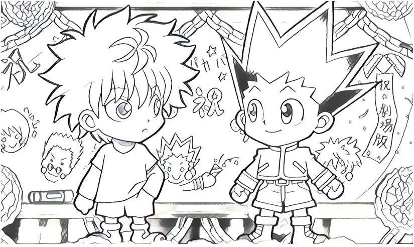 Desenhos de Hunter x Hunter Para Colorir 15