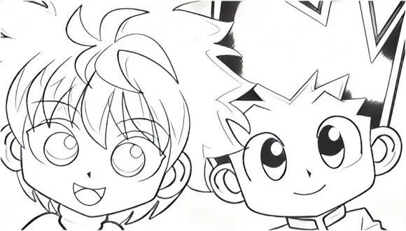 Desenhos de Hunter x Hunter Para Colorir 4