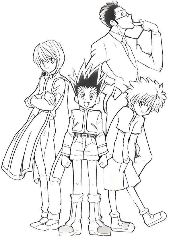 Desenhos de Hunter x Hunter Para Colorir 6