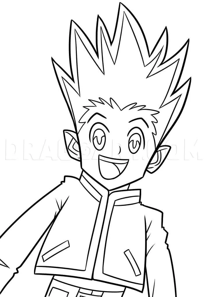 Desenhos de Hunter x Hunter Para Colorir 9