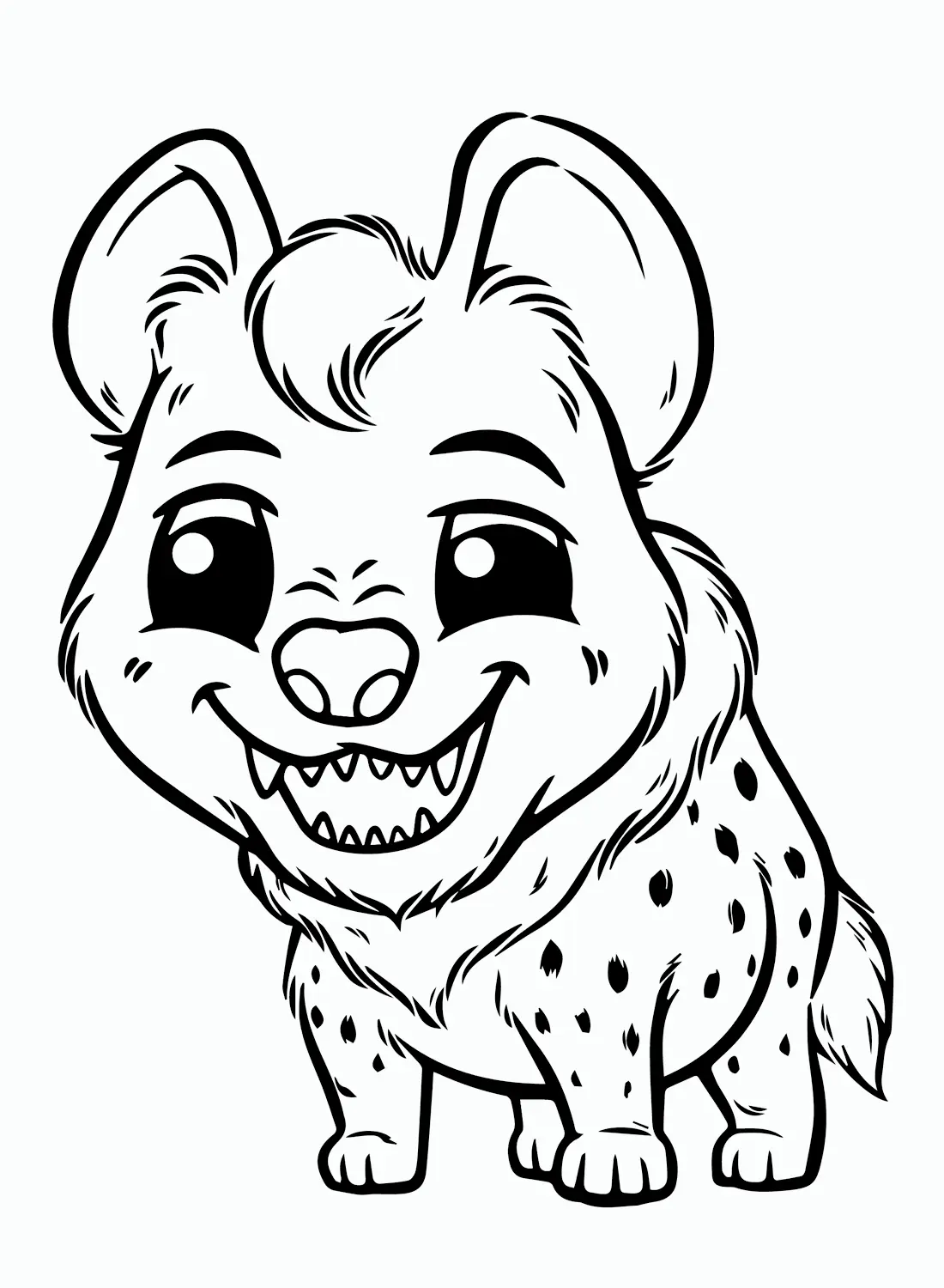 Hyena Coloring Pages