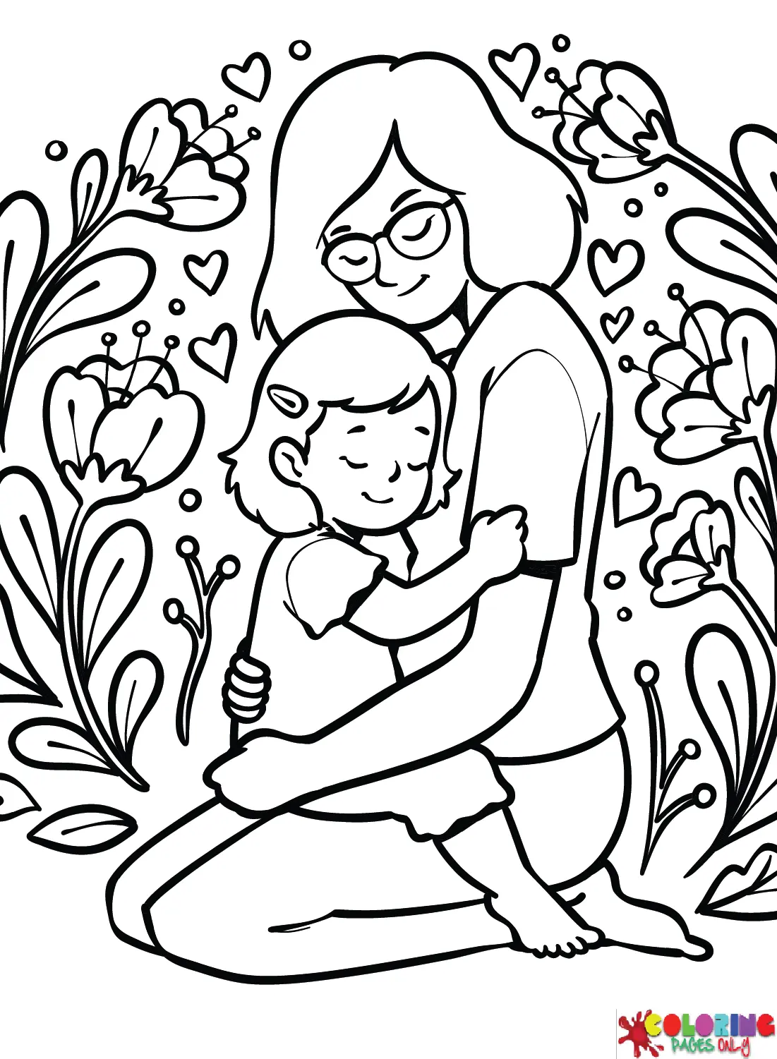 I Love Mom Coloring Pages 25